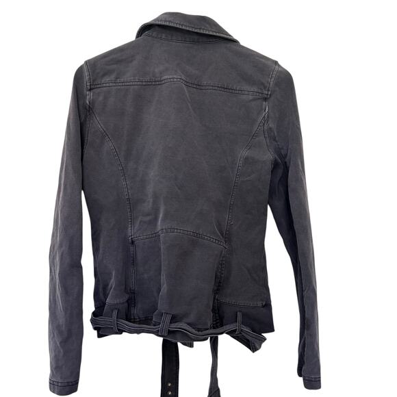 Anthropologie Marrakech Gray Moto Jacket Sz M - Picture 5 of 5